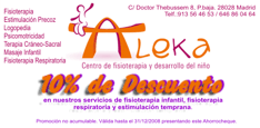 Cup&oacute;n Descuento Medicina y Salud Madrid Fisioterapia Infantil
