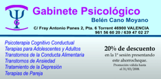 Cup&oacute;n Descuento Valencia Medicina y Salud Gabinete Psicol&oacute;gico Torrent